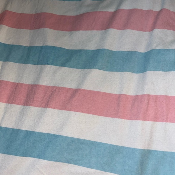 Lazy Oaf Striped Blue and Pink T-Shirt - Picture 4 of 4